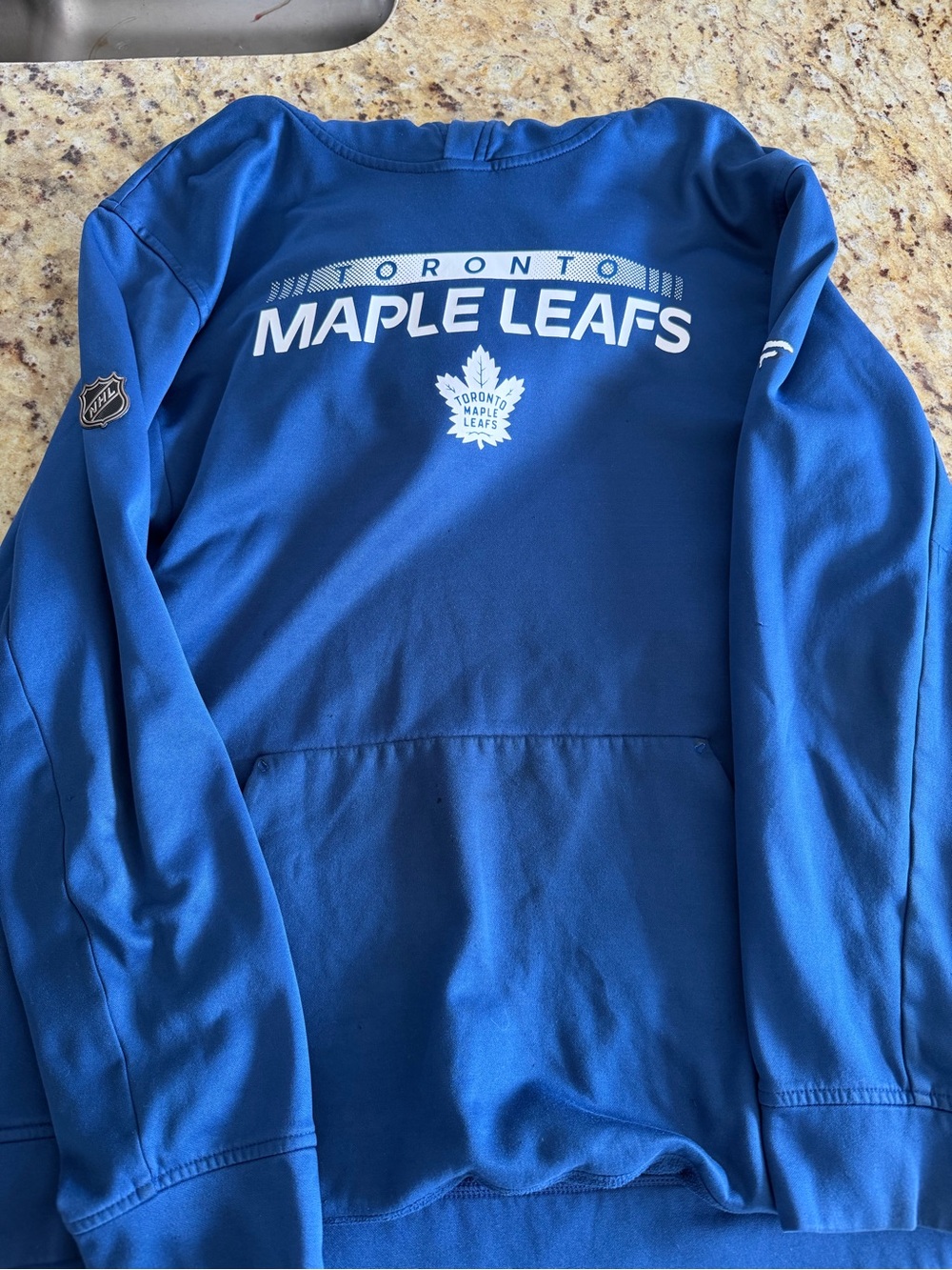 Blue Crewneck Pullover Sweatshirt